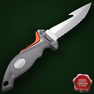 mares force knife v2 3d model