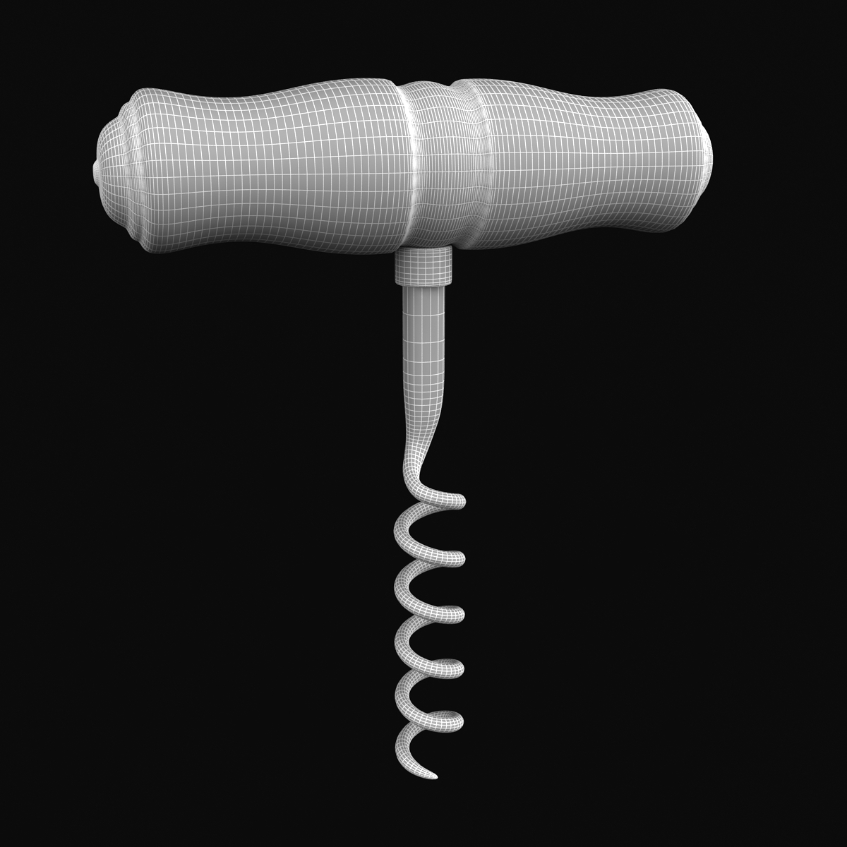corkscrew cork screw 3d dxf