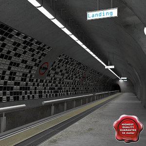 3d model of subway station
