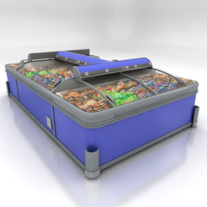 chest freezer 3d model