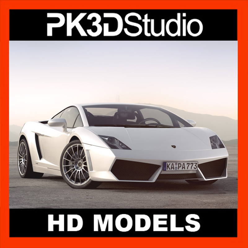 lamborghini gallardo car 3d model