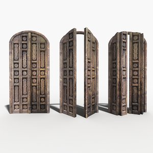 3d carved door model