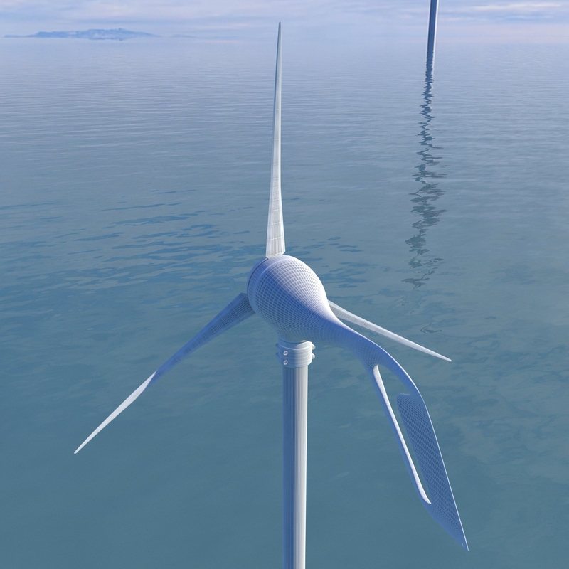 wind turbine air x 3d model