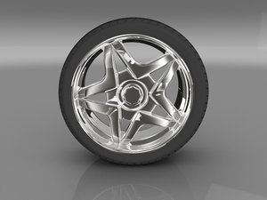 3ds max car tyre