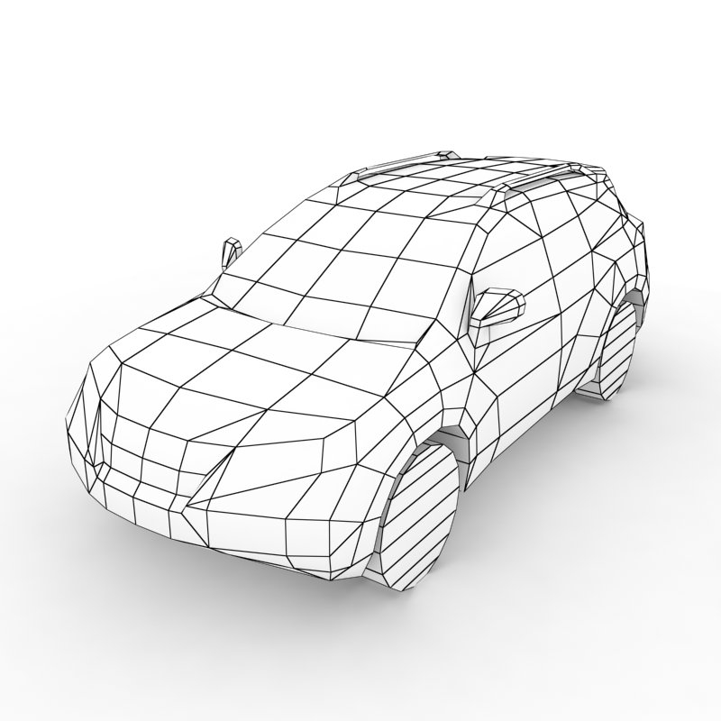 lexus rx 450h 2010 3d model