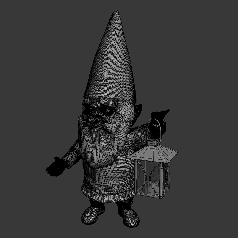 3d garden gnome