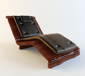 3d lounge luxor chaise model