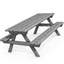 picnic table 3d model