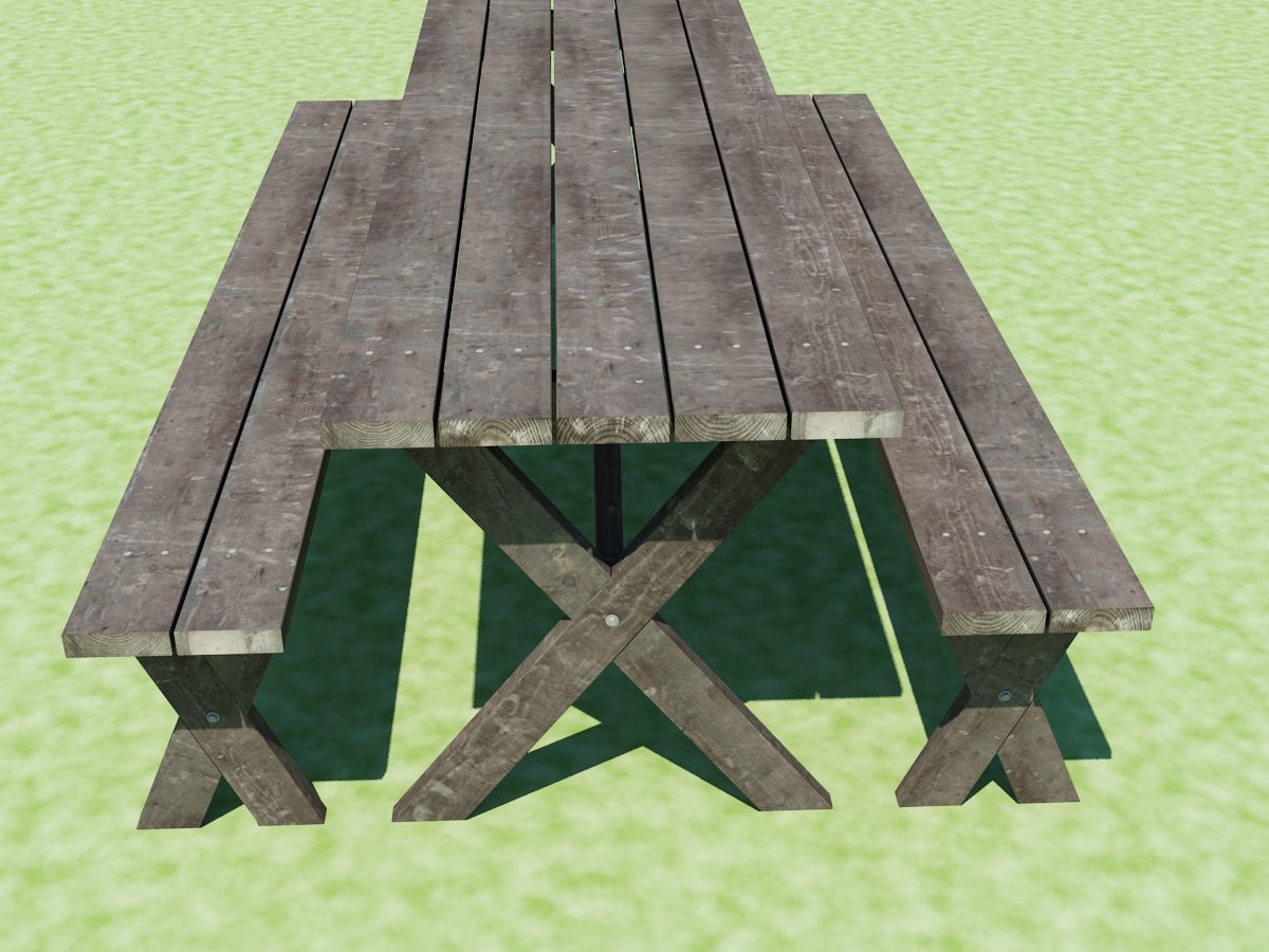 dwg picnic table benches