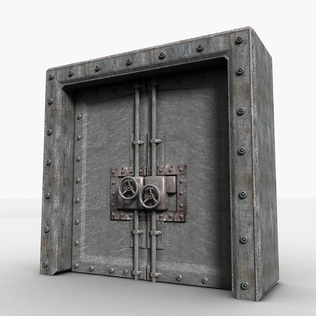 3d model metal door