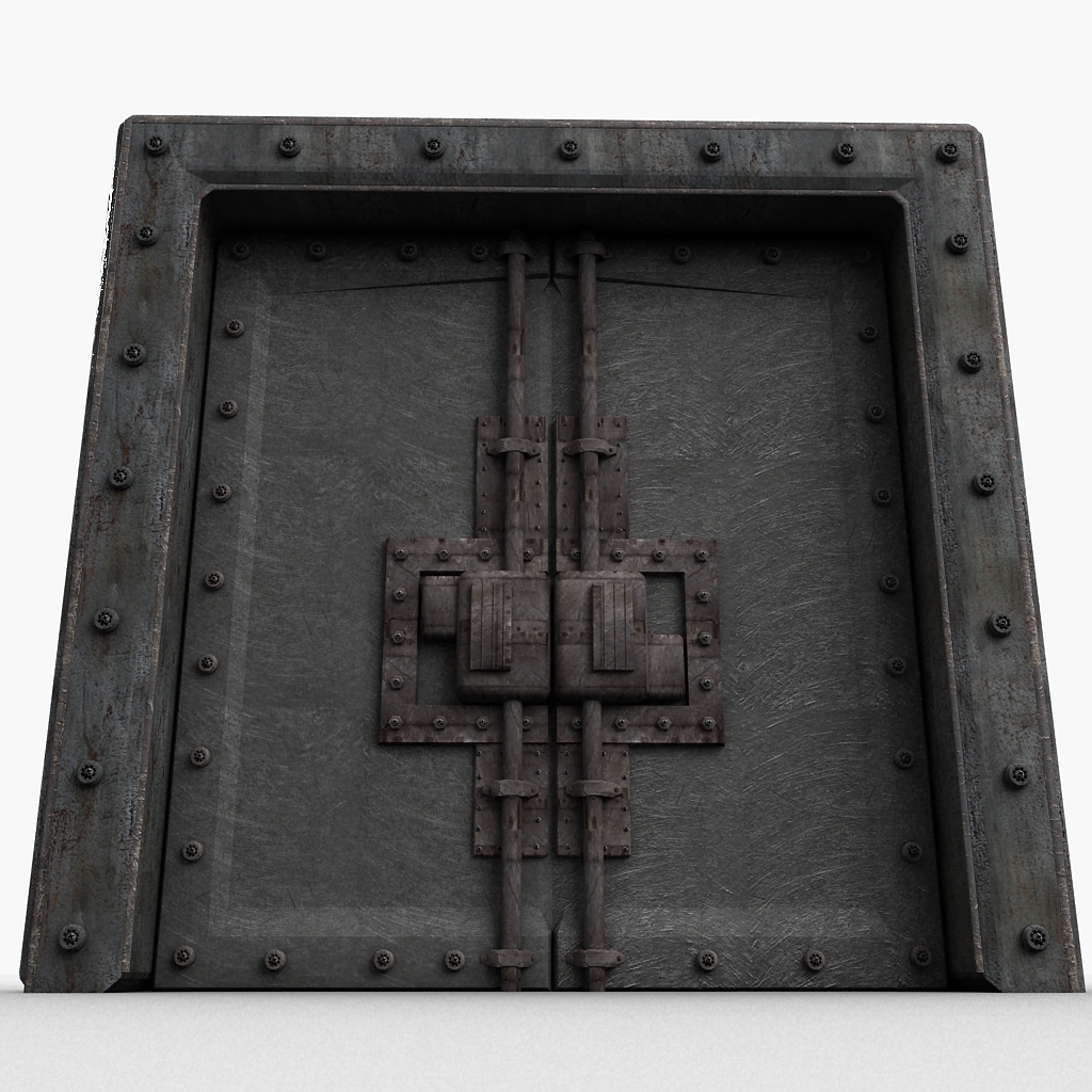 3d Model Metal Door