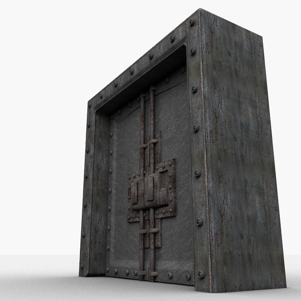 3d model metal door