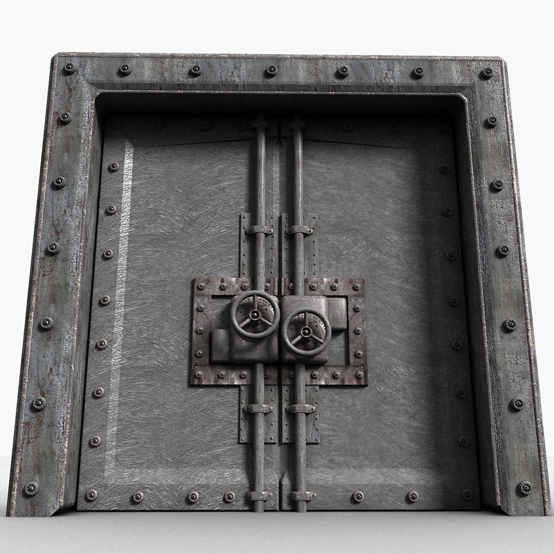 3d model metal door