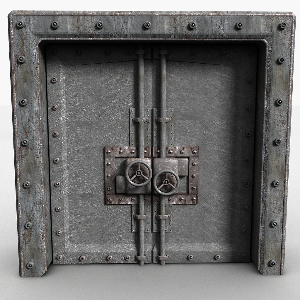 3d model metal door