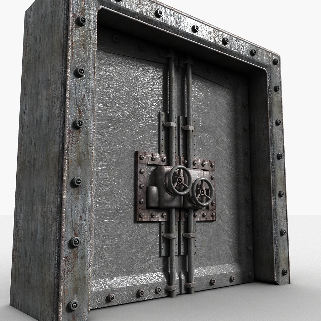 3d model metal door