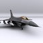 general dynamics f-16 fighting falcon 3d model