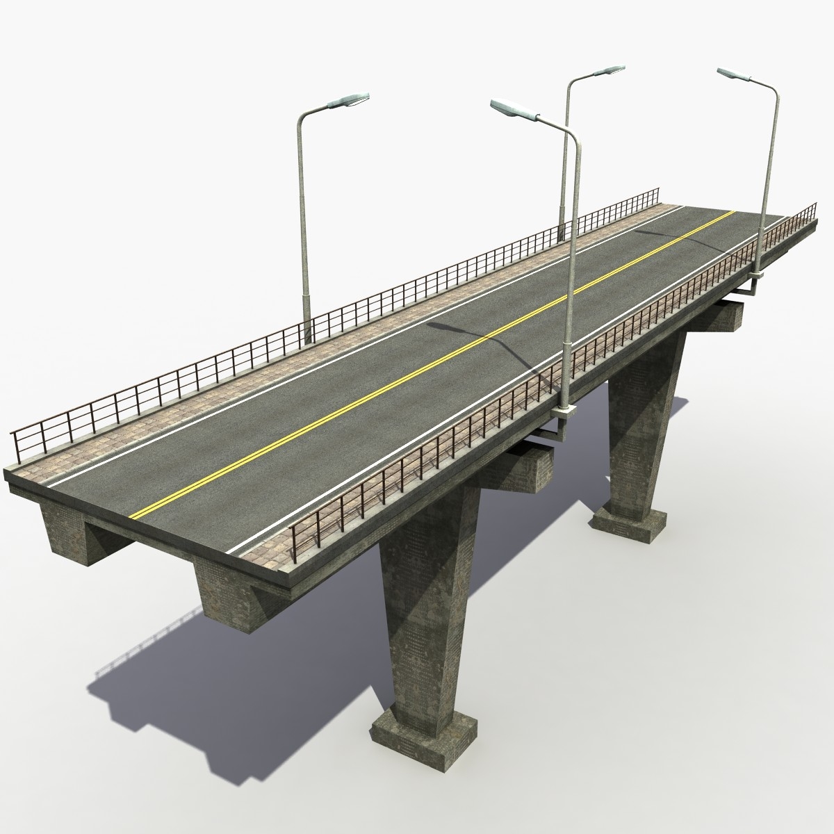 Highway Bridge 3d Model