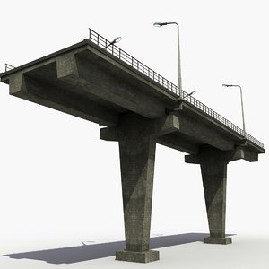 highway bridge 3d model