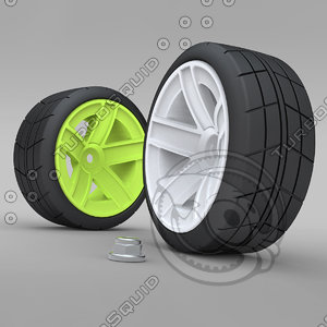 3dsmax kyosho car wheels