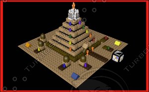 free lego ramses pyramid 3d model