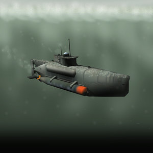 3d 3ds seehund submarine