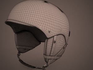 - snowboard helmet 3d model