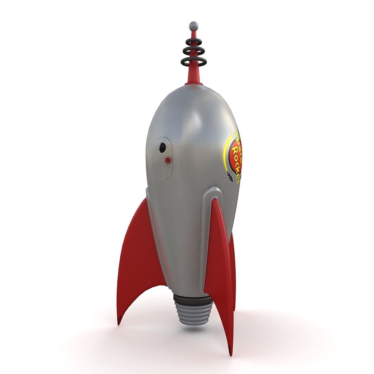 3d toy rocket model