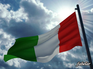 italian flag 3d max