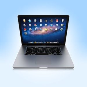 17 macbook pro laptop computer obj