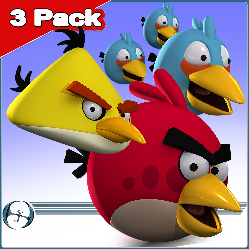 Angry Bird 3 Pack 3d 3ds