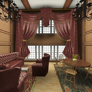 interior home 3d 3ds