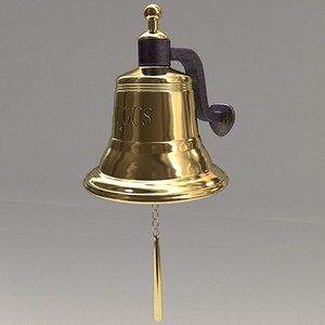 ship s bell brass 3d model