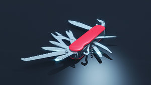 tools swiss army knife 3d obj