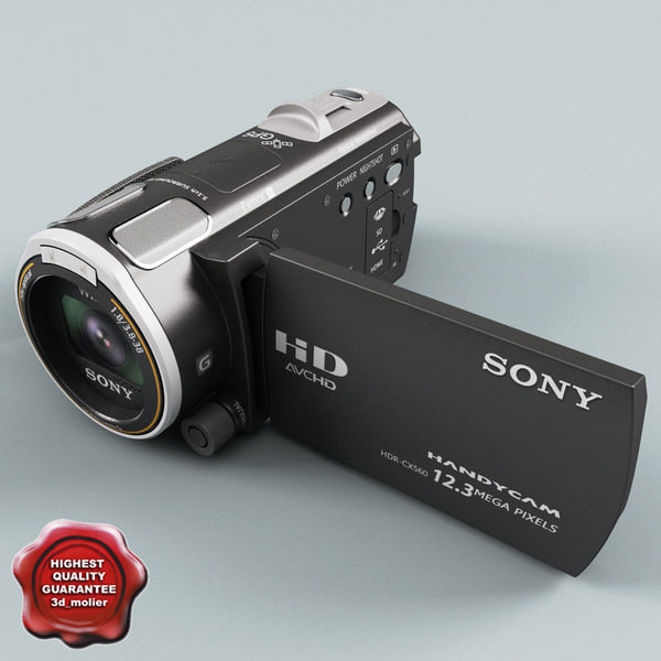 handycam sony hdr-cx560v 64gb 3d model