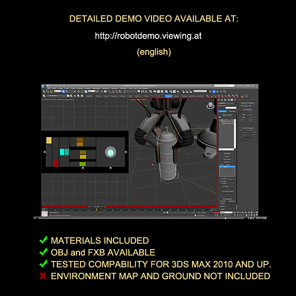 robotic arm 3d 3ds