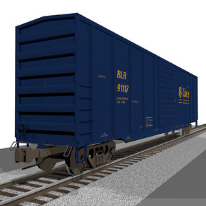 train car box 3d c4d