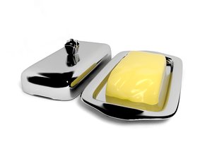 3ds max silver butter dish
