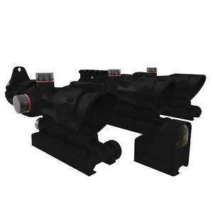 scopes red dot 3d max