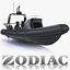 military inflatable boat zodiac 3d model
