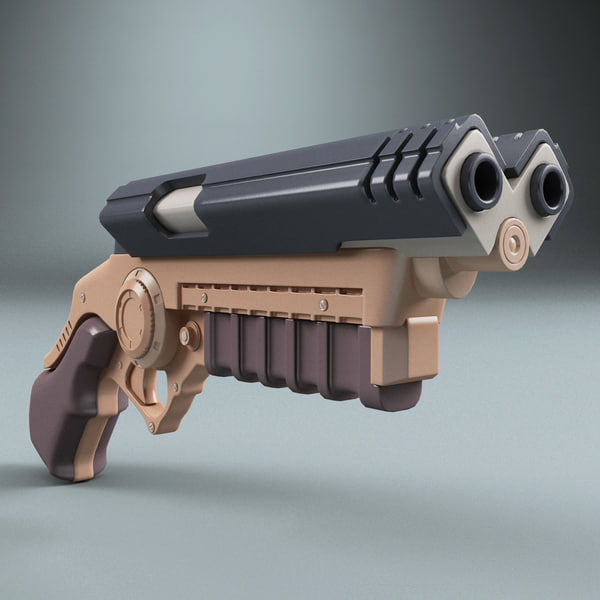 3d Batman Pistol Model