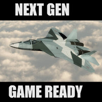 PAK FA T-50 Russian Stealth Jet Game Ready