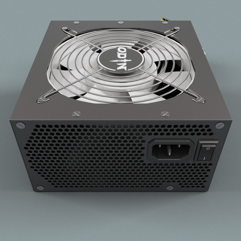 pc power supply unit 3d model
