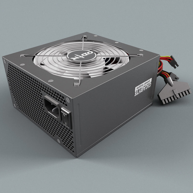pc power supply unit 3d model