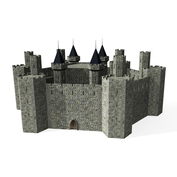 3d medieval castle model