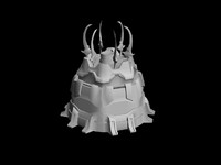 3d model mesh sci-fi pedestal