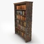 antique bookshelf 3d 3ds