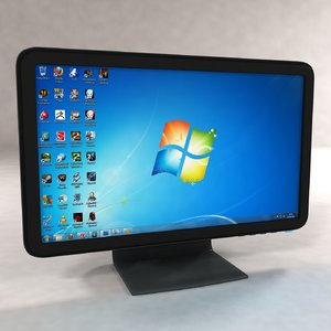 3d widescreen lcd monitor model