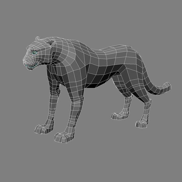 black panther 3d model