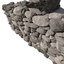 obj stone wall - rocks