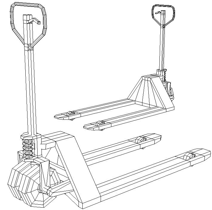 3d model pallet jack